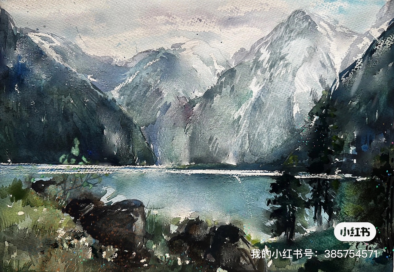 ，云里是山是水（图ZMzg0NTY4NDIw） - 绘画 - 站酷设计师阳光画架光脚丫原创素材 - 站酷ZCOOL