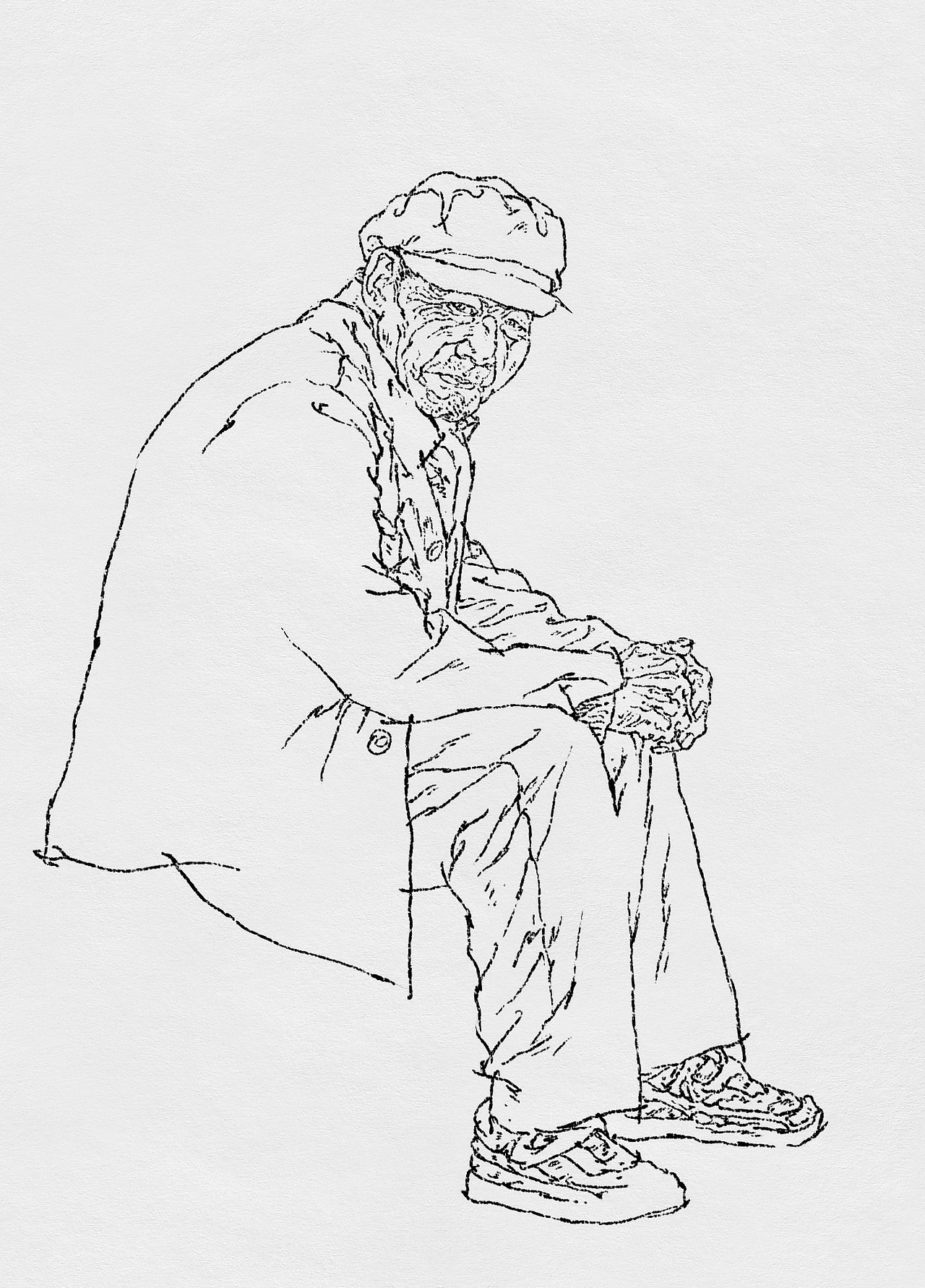 纪保超人物线描（图ZMzg0NTgwMDUy） - 绘画 - 站酷设计师纪保超原创素材 - 站酷ZCOOL