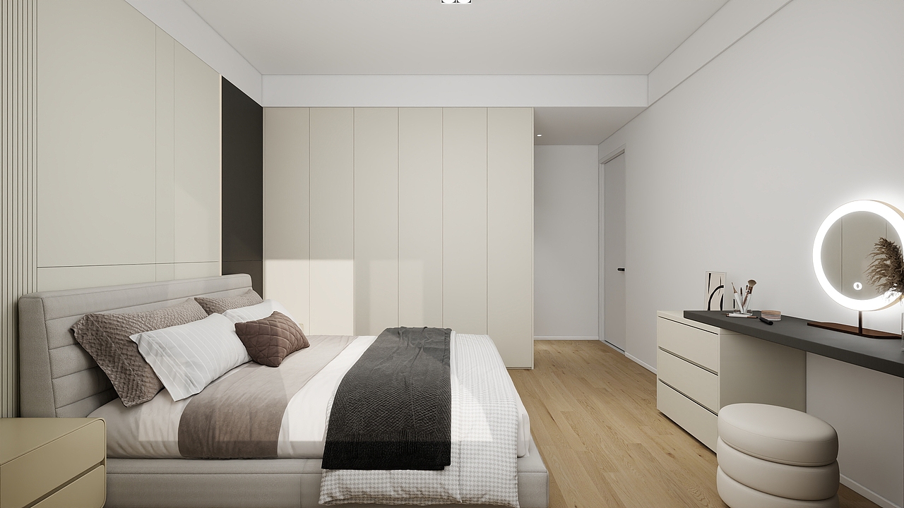 现代简约109㎡3室