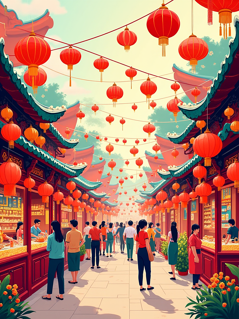 线下活动设计-新春庙会活动（图ZMzg0NTk5MjY0） - AI作品 - 站酷设计师Z40134682原创素材 - 站酷ZCOOL