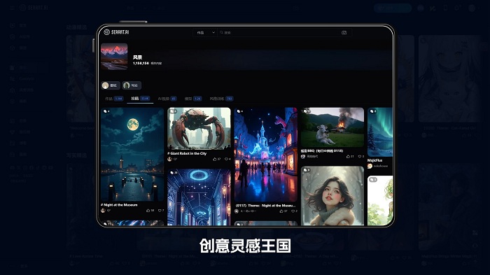 登顶全球AI生图榜首 "国货之光"SeaArt AI超越MJ（图ZMTUwMjA4MDg=） - 资讯 - 站酷设计师设计艺术之路原创素材 - 站酷ZCOOL