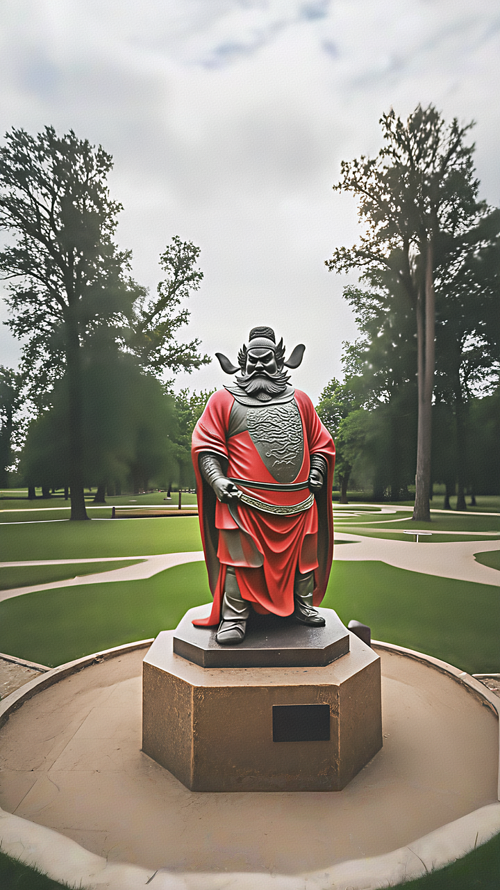 天师钟馗赐福雕像欣赏