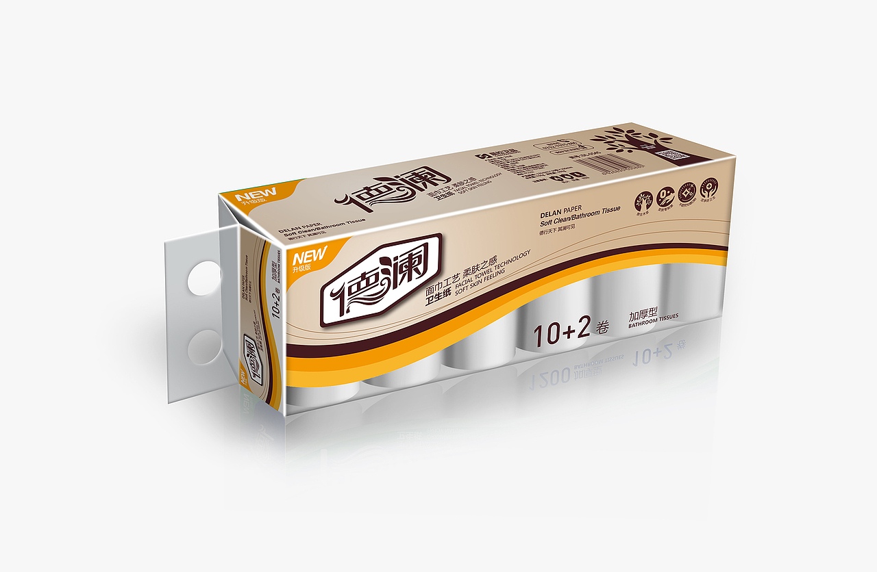 德澜卫生纸系列包装设计