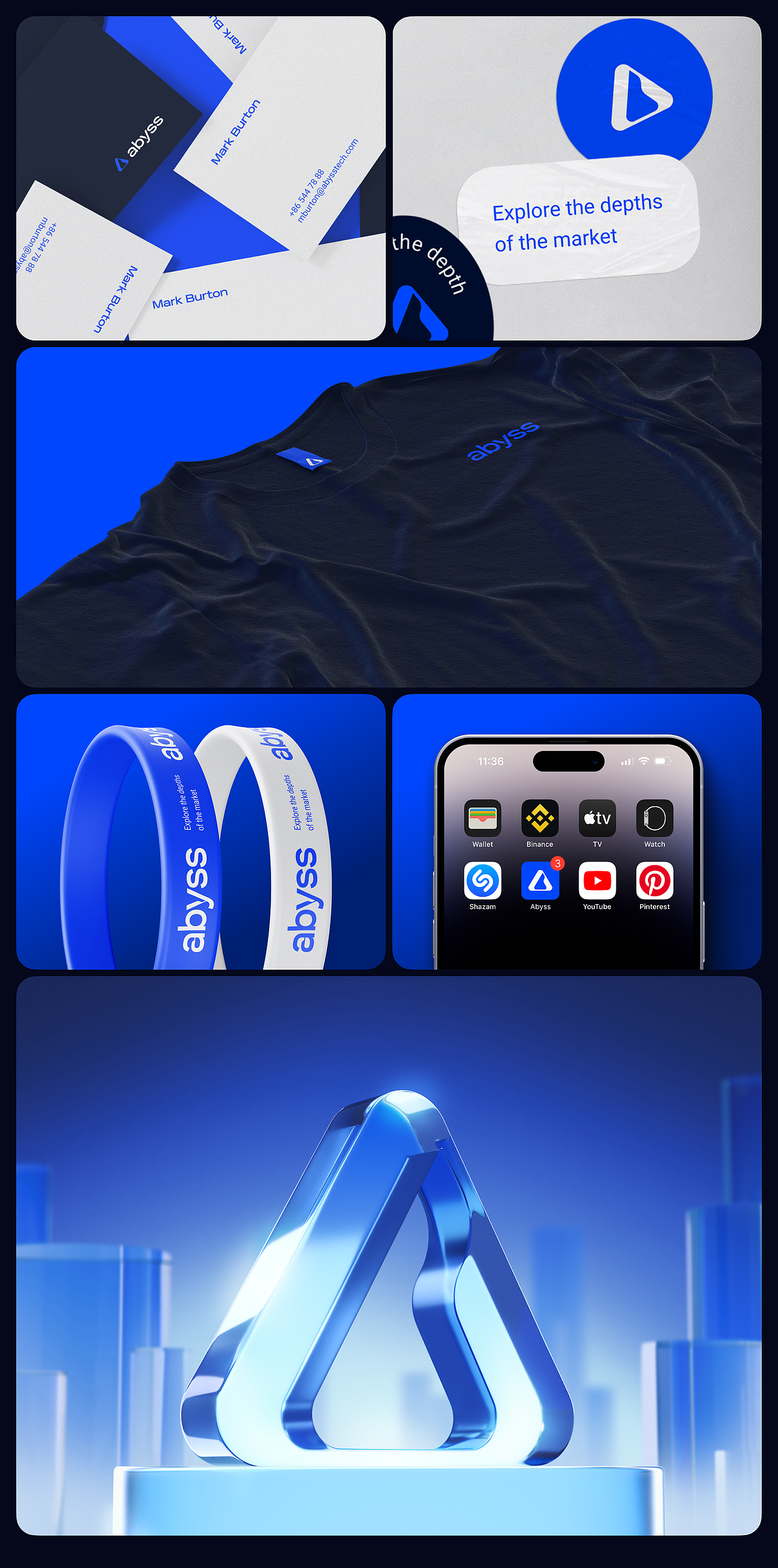 Abyss — Crypto Trading Mobile App, Brand Design