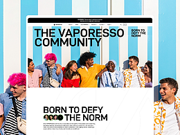 VAPORESSO 社区专题网站案例