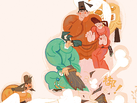 期刊故事插图一组