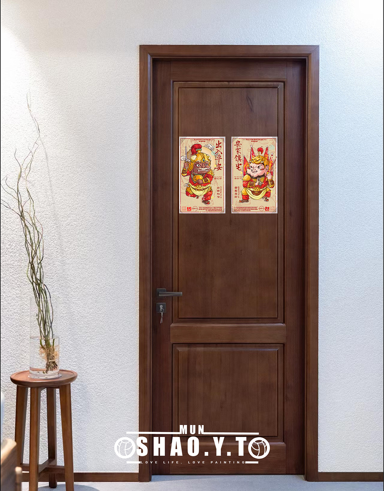 《我家门神》新锐潮流插画（图ZMzg0NjYwMjI0） - 商业插画 - 站酷设计师邵宇韬原创素材 - 站酷ZCOOL