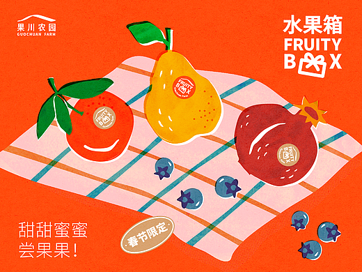 「果川农园」综合蔬果礼盒品牌&包装设计