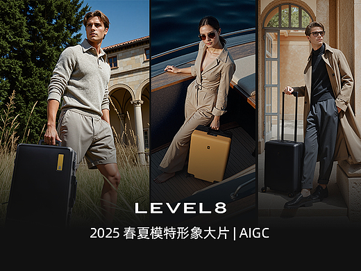 AIGC | 旅行箱2025春夏视觉模特AI大片