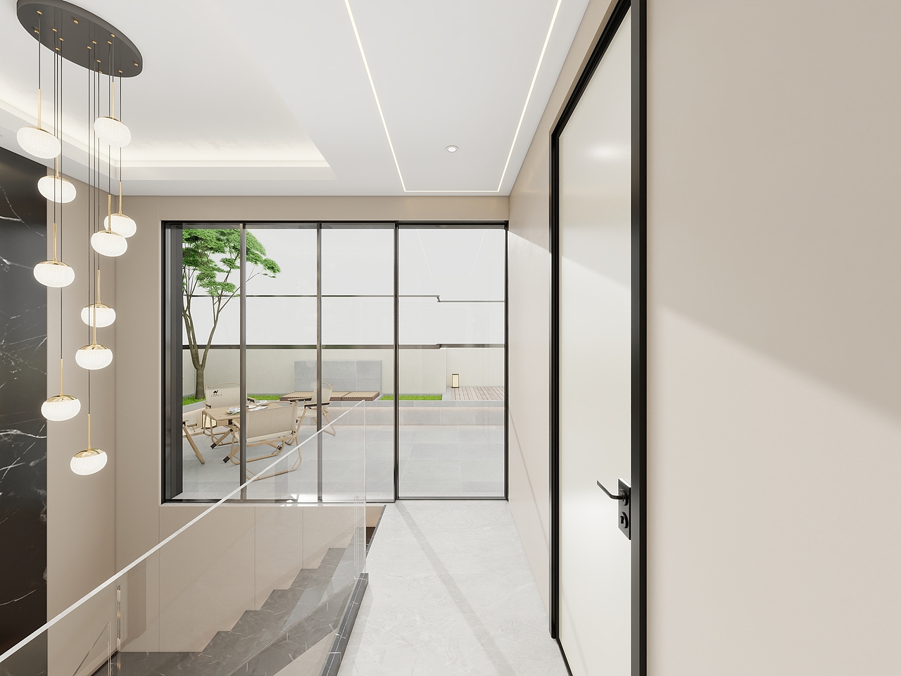 四川岳池御龙湾(214平方意式极简六居室)