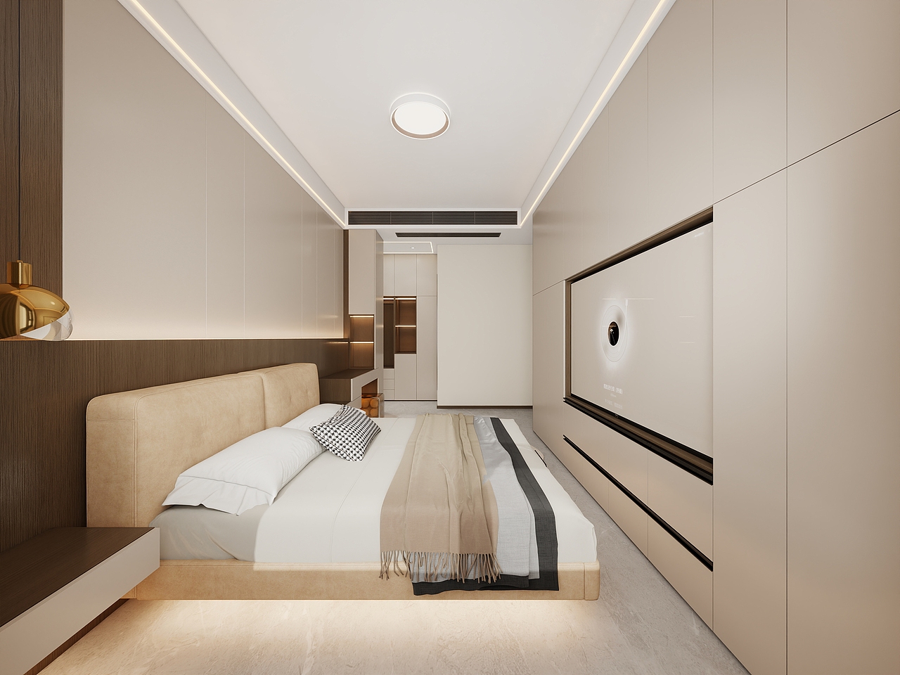 四川岳池御龙湾(214平方意式极简六居室)