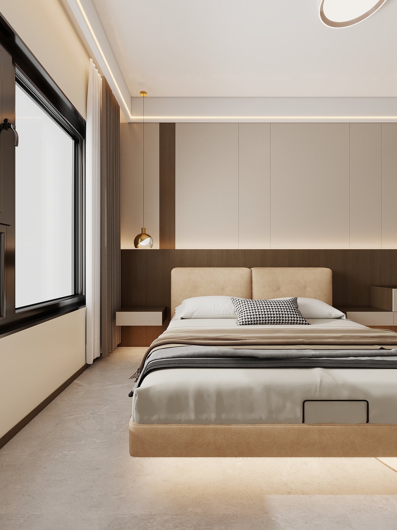 四川岳池御龙湾(214平方意式极简六居室)