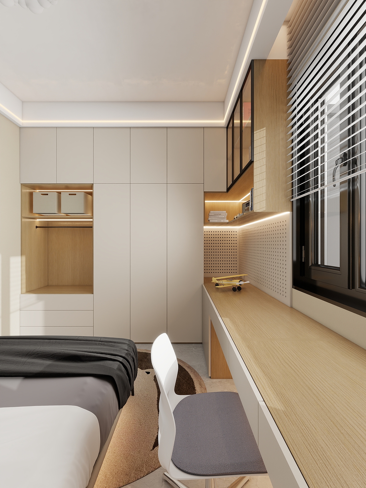 四川岳池御龙湾(214平方意式极简六居室)