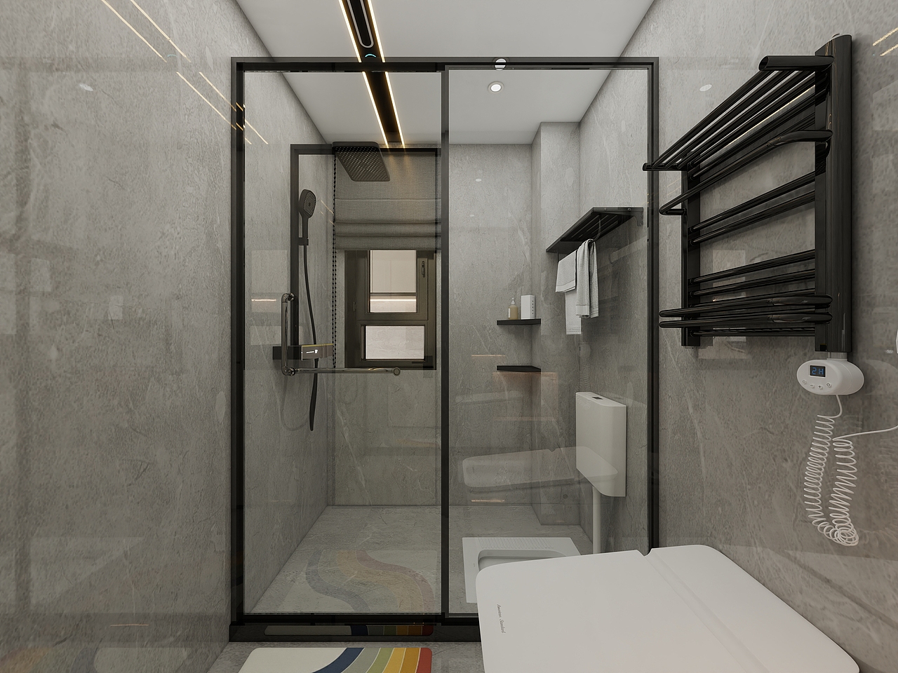 四川岳池御龙湾(214平方意式极简六居室)