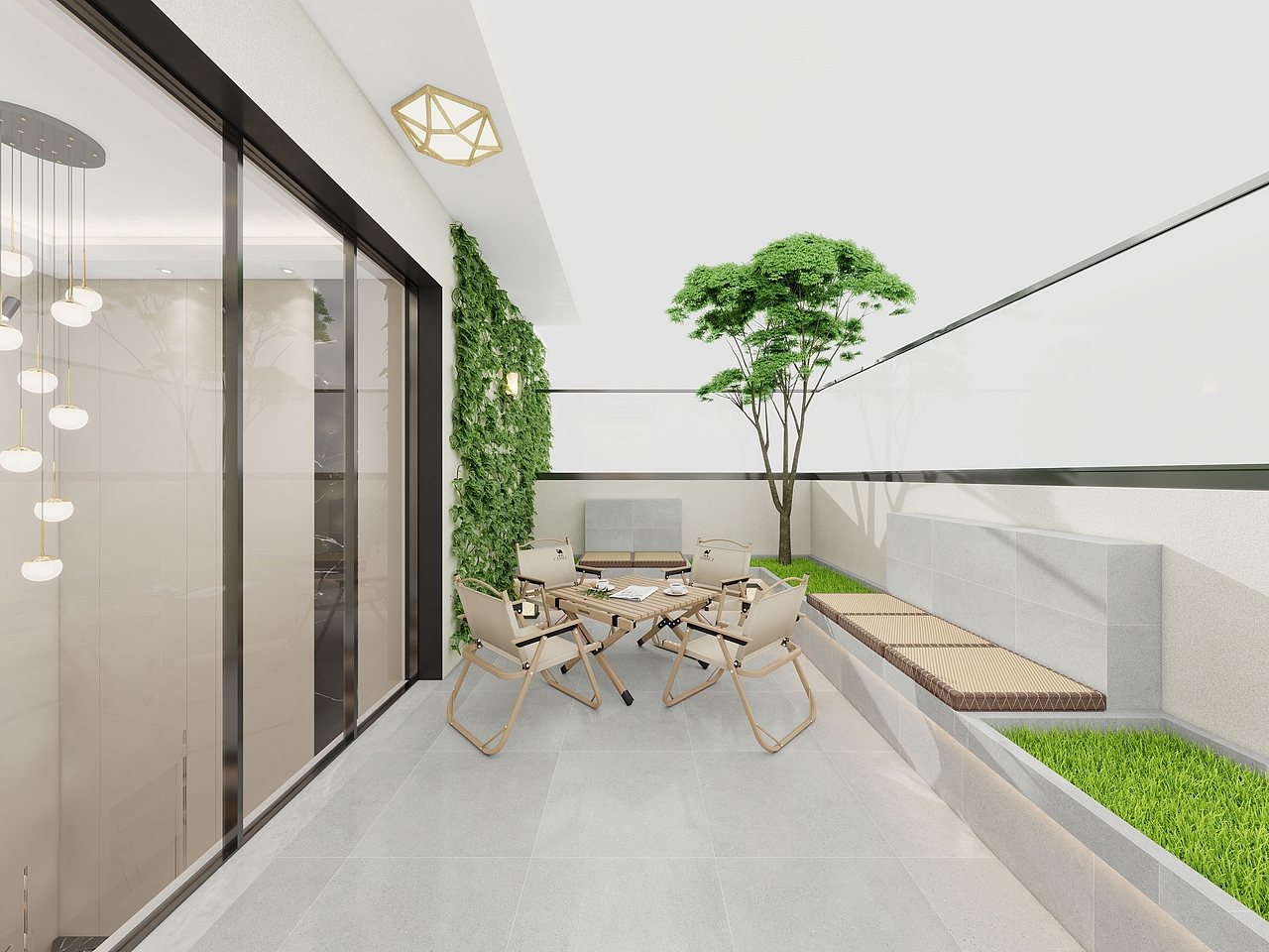 四川岳池御龙湾(214平方意式极简六居室)