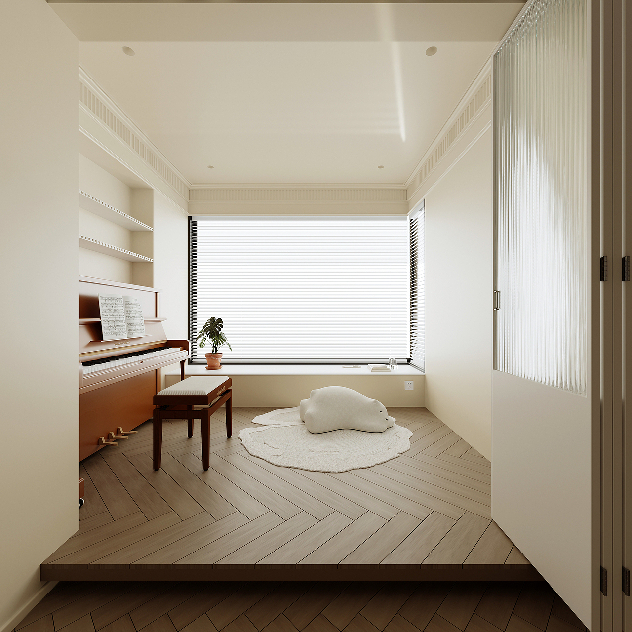 海口海航豪庭180平奶油风和轻法式的结合（图ZMzg0NjcxMTQ0） - 家装设计 - 站酷设计师冒蓝火的cpu原创素材 - 站酷ZCOOL