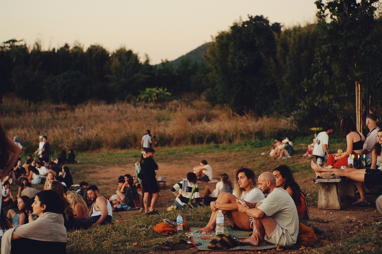田间地头的迷幻落日