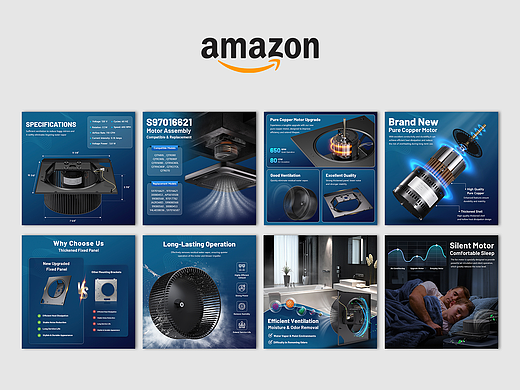 Amazon亚马逊套图 / 超静音通风风扇