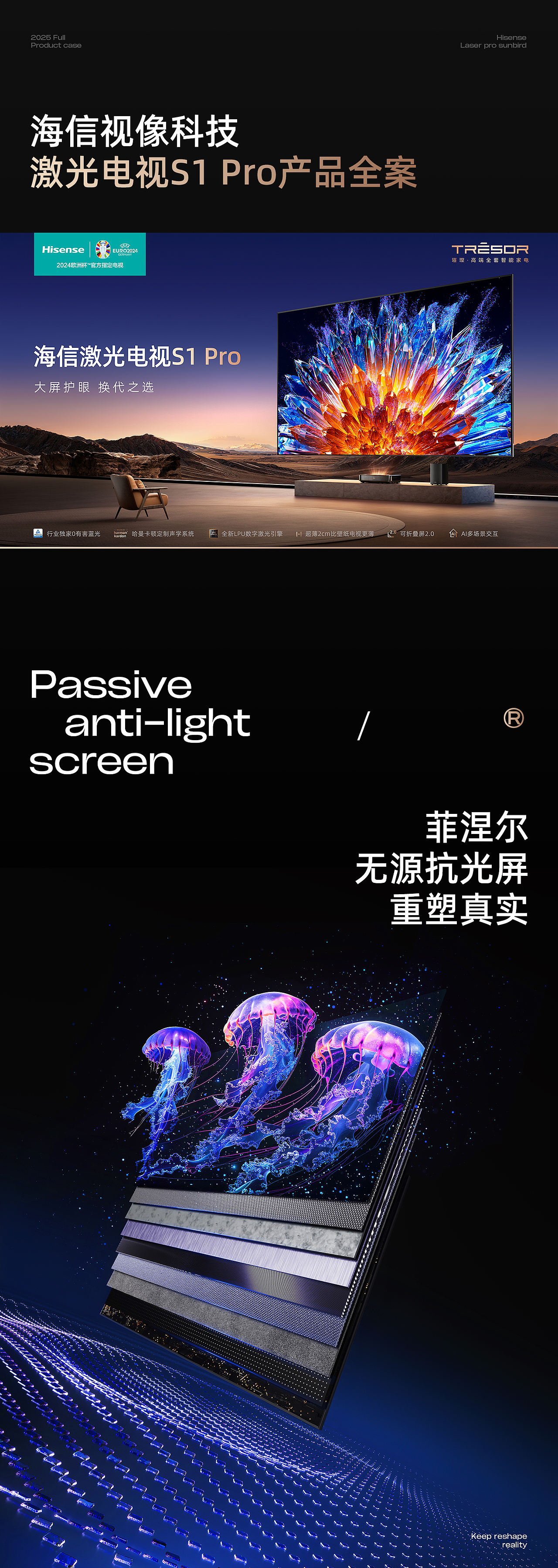 海信激光电视S1pro策略视觉全案详情页（图ZMzg0NjkwNjI0） - 电商 - 站酷设计师火之鸟SUNBIRD原创素材 - 站酷ZCOOL