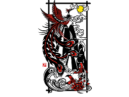 《鳳鯉和鳴》剪紙