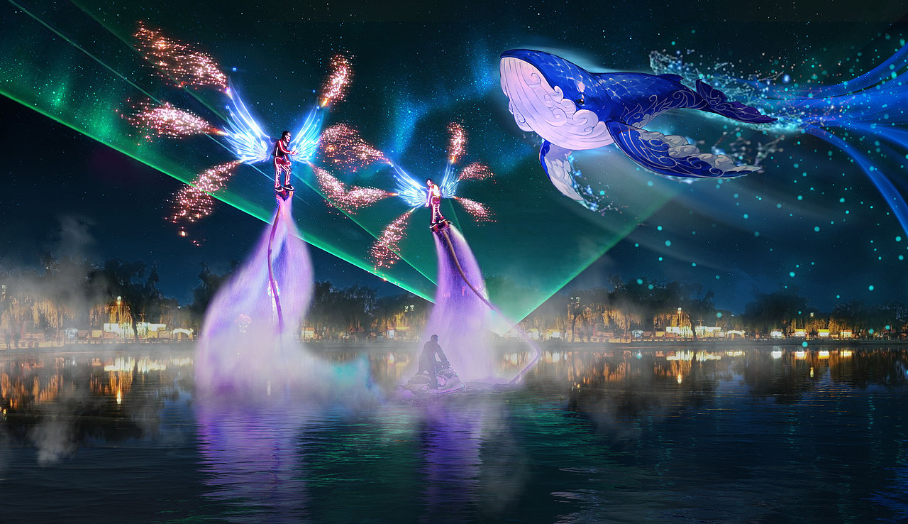 滨水夜游舞美设计2