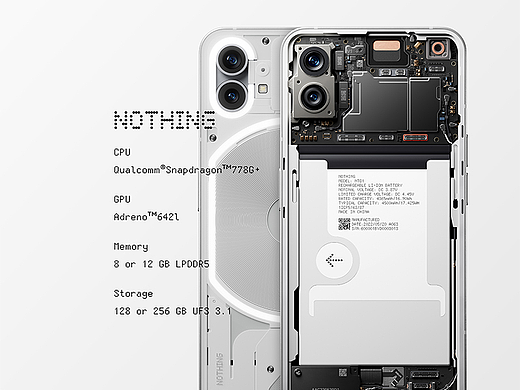 NOTHING 1 手机内部零件图 手机爆炸图渲染