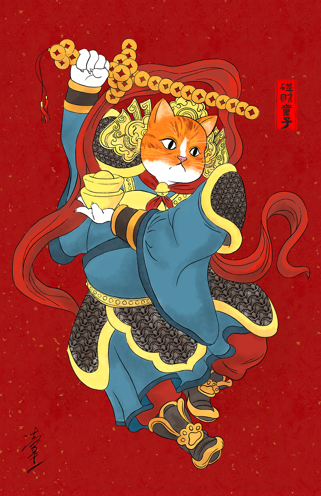 新年当然要有新门神（图ZMzg0NzIwMjMy） - 创作习作 - 站酷设计师cuteshine原创素材 - 站酷ZCOOL