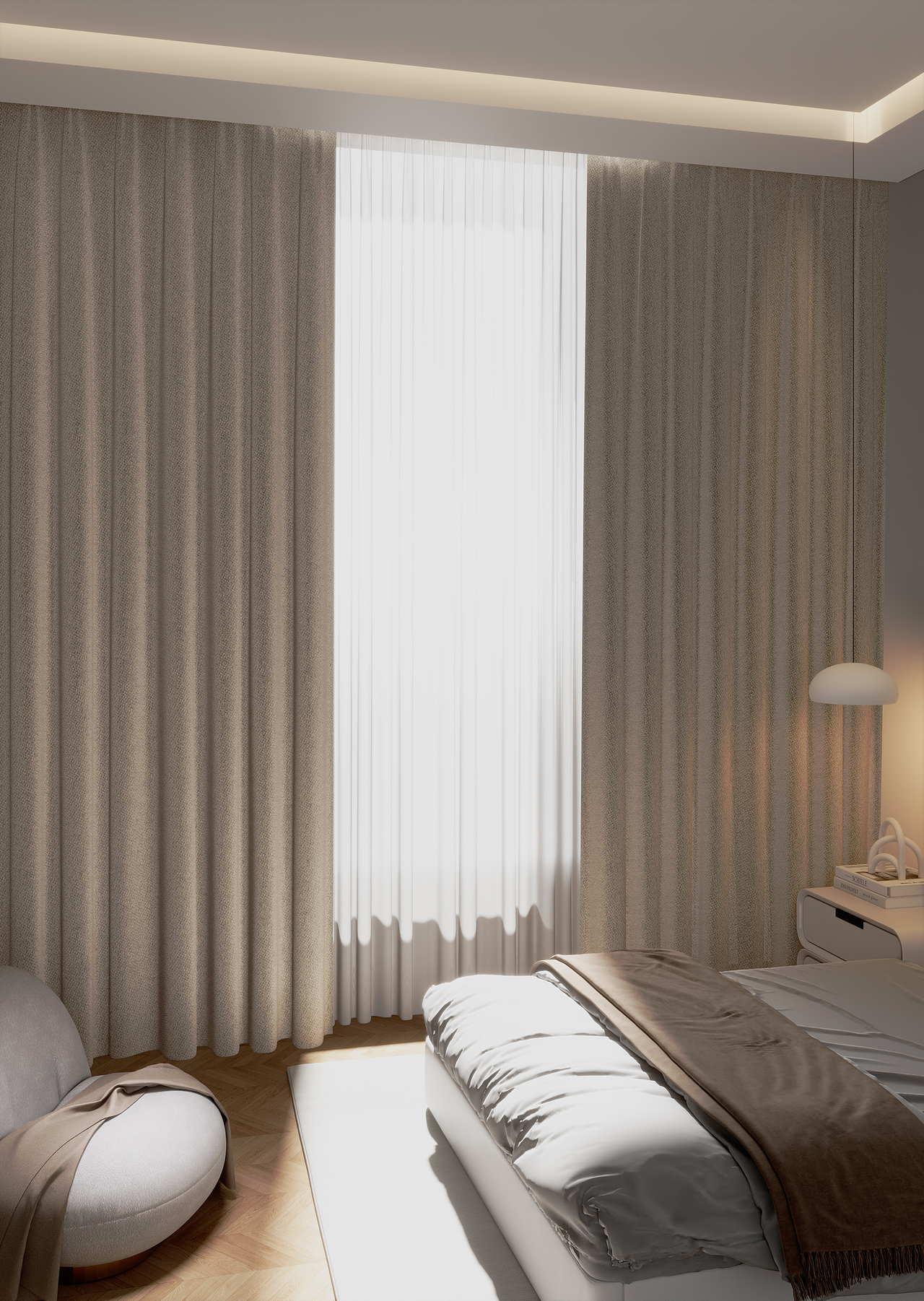 窗帘、门帘、浴帘