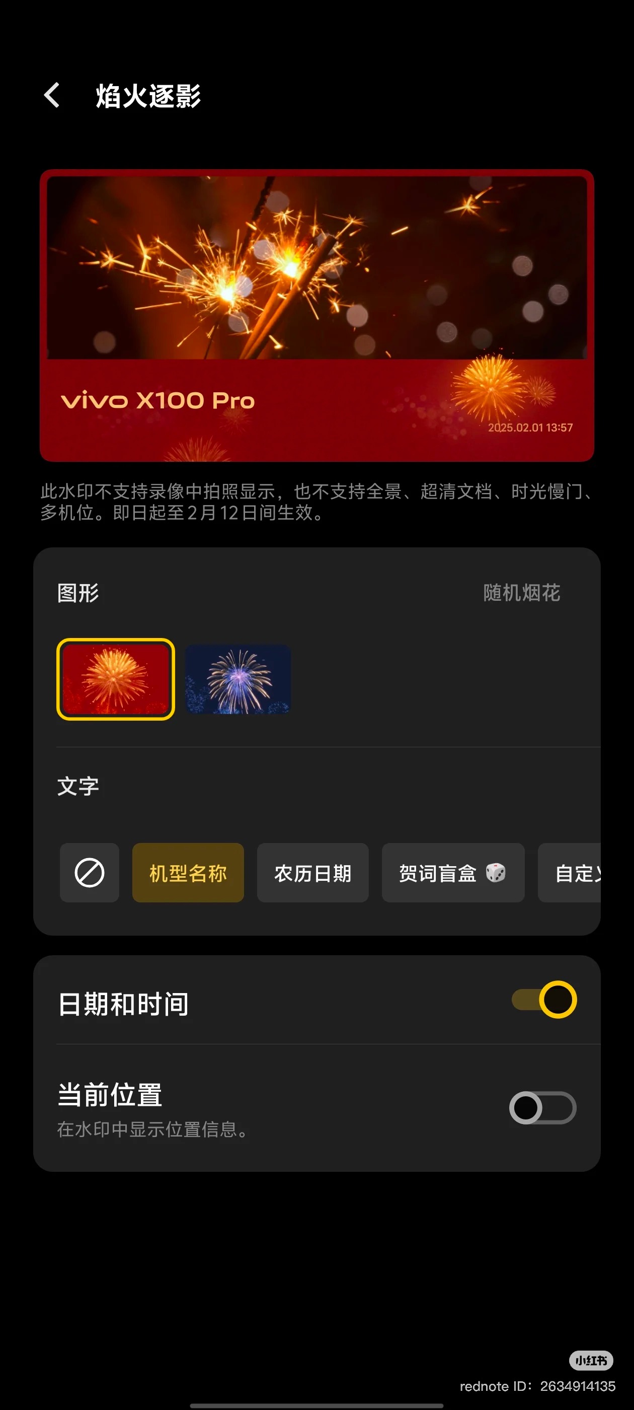 vivo新春视频水印