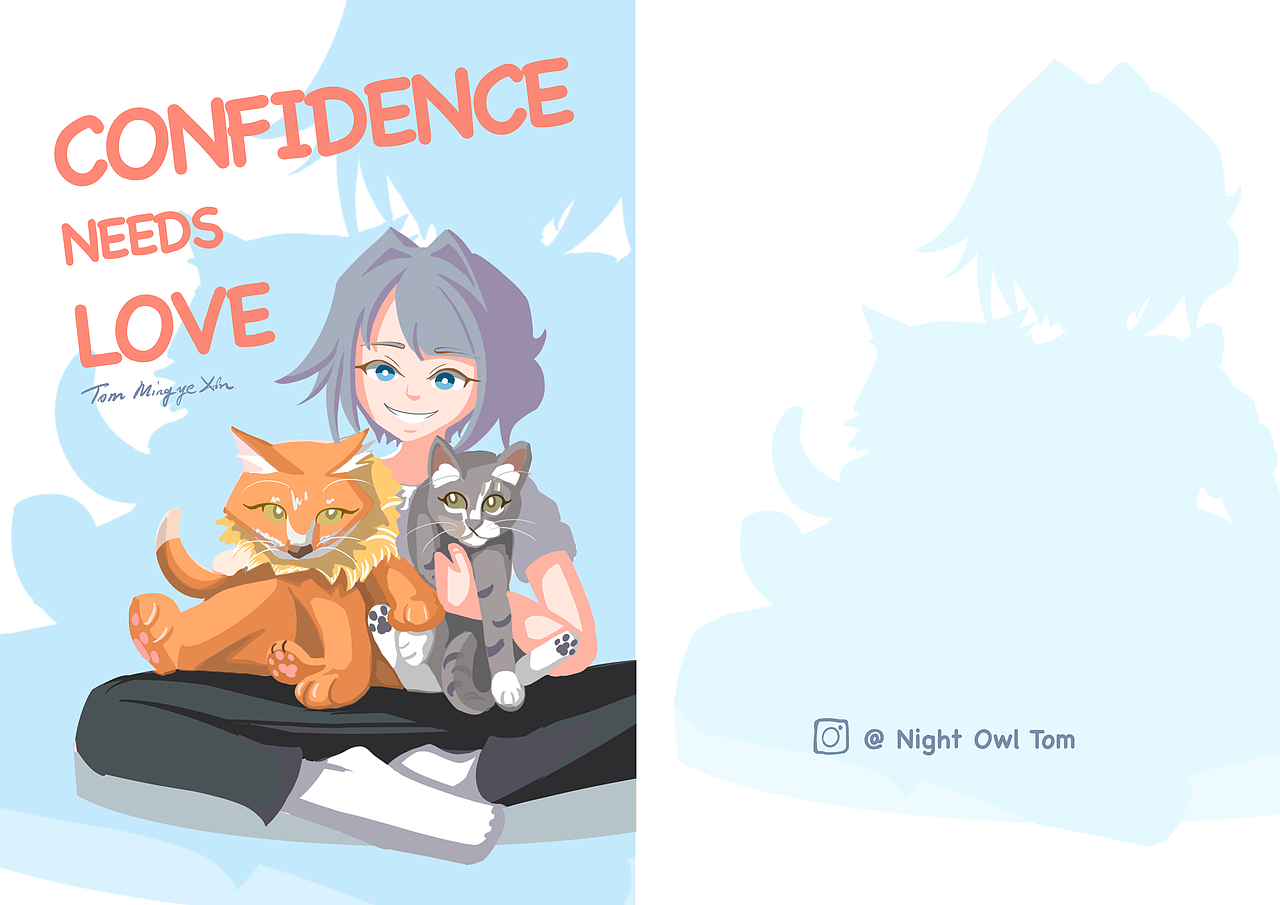 《自信源于爱》（图ZMzg0NzM5OTE2） - 绘本 - 站酷设计师夜猫子汤姆原创素材 - 站酷ZCOOL