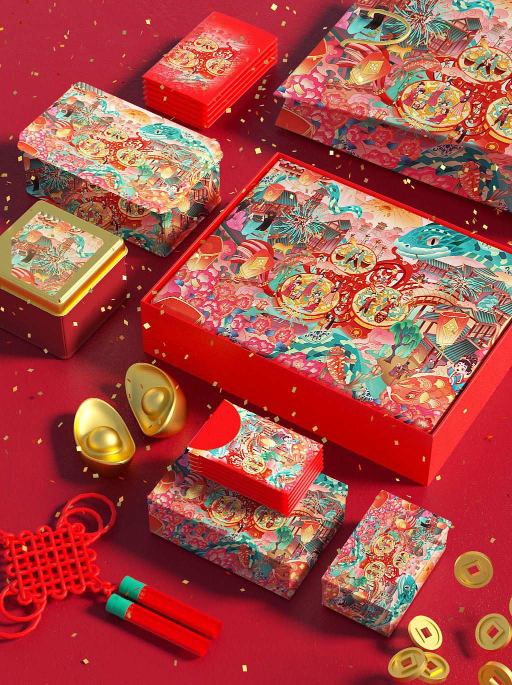 乙巳蛇年贺新春（图ZMzg0NzQ2MTYw） - 商业插画 - 站酷设计师墨黎li原创素材 - 站酷ZCOOL