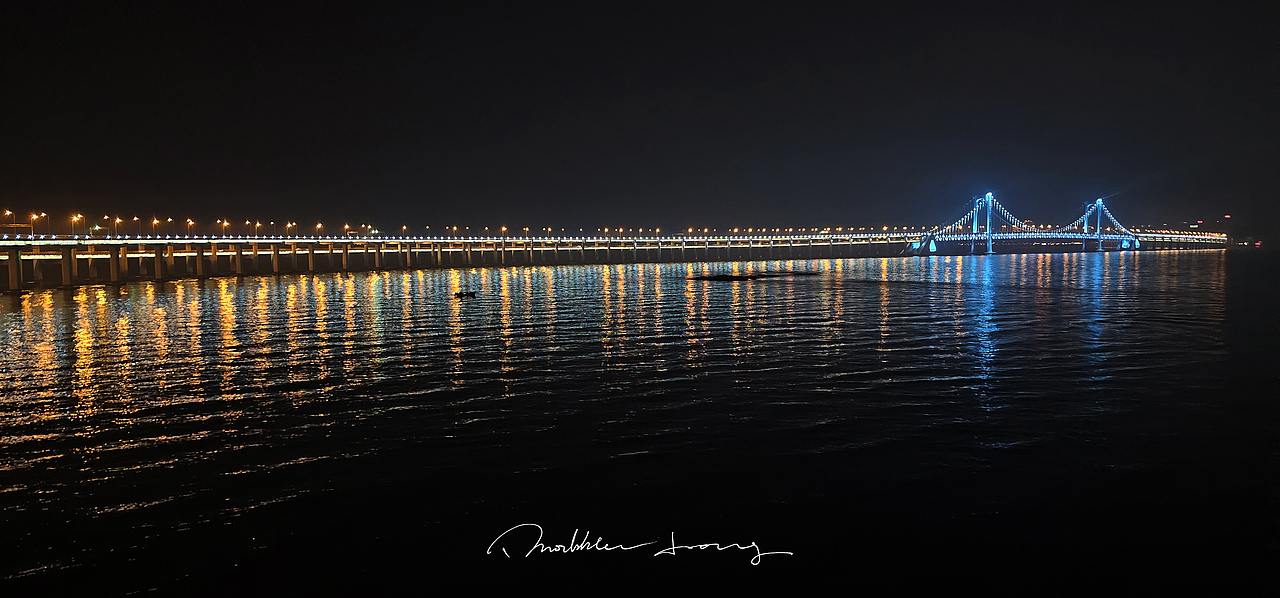 大连跨海大桥夜景（图ZMzg0NzQ2Mzk2） - 风光摄影 - 站酷设计师Bobble泡泡龙原创素材 - 站酷ZCOOL