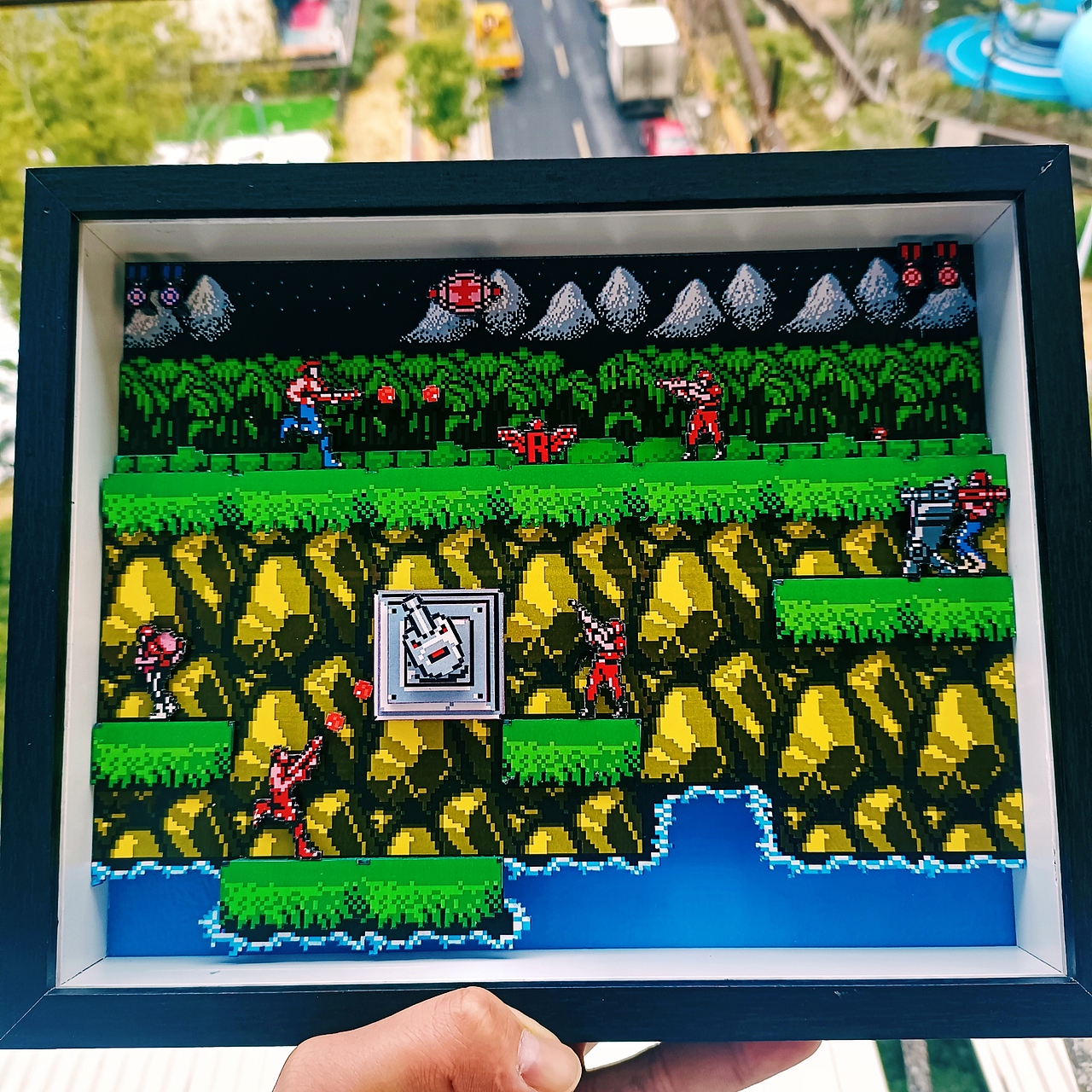 蛇年第一幅作品《魂斗罗》立体相框画