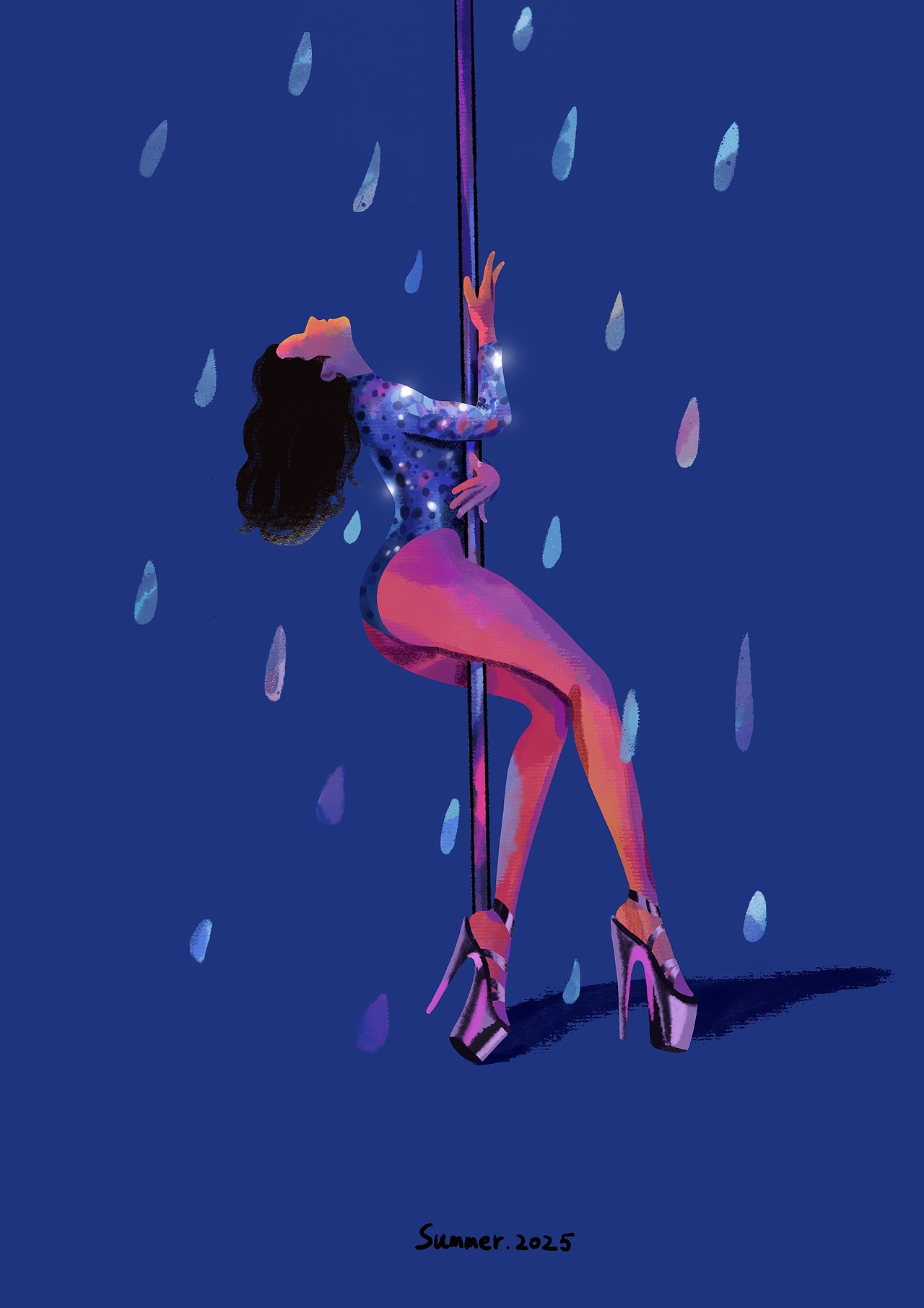 爱跳舞的画画人（图ZMzg0NzUyNTc2） - 艺术插画 - 站酷设计师summer1003原创素材 - 站酷ZCOOL