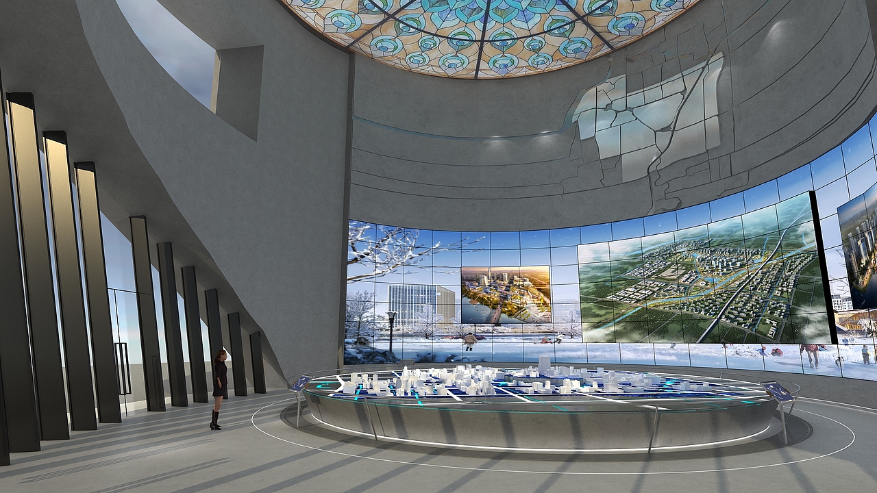 展厅设计（图ZMzg0NzU0NzI4） - 展陈设计 - 站酷设计师遐想盒子原创素材 - 站酷ZCOOL