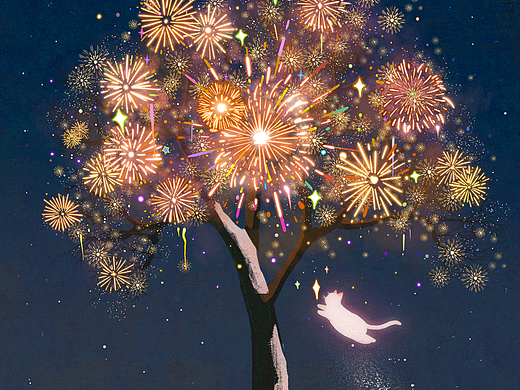 火樹銀花（個人主頁-ZNzEzMTUwNDQ=） - 藝術(shù)插畫 - 站酷設(shè)計師凌鴨梨原創(chuàng)素材 - 站酷ZCOOL