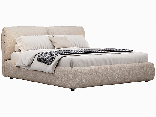 Bed by zanotta软床-3D家具建模渲染效果图制作-案例