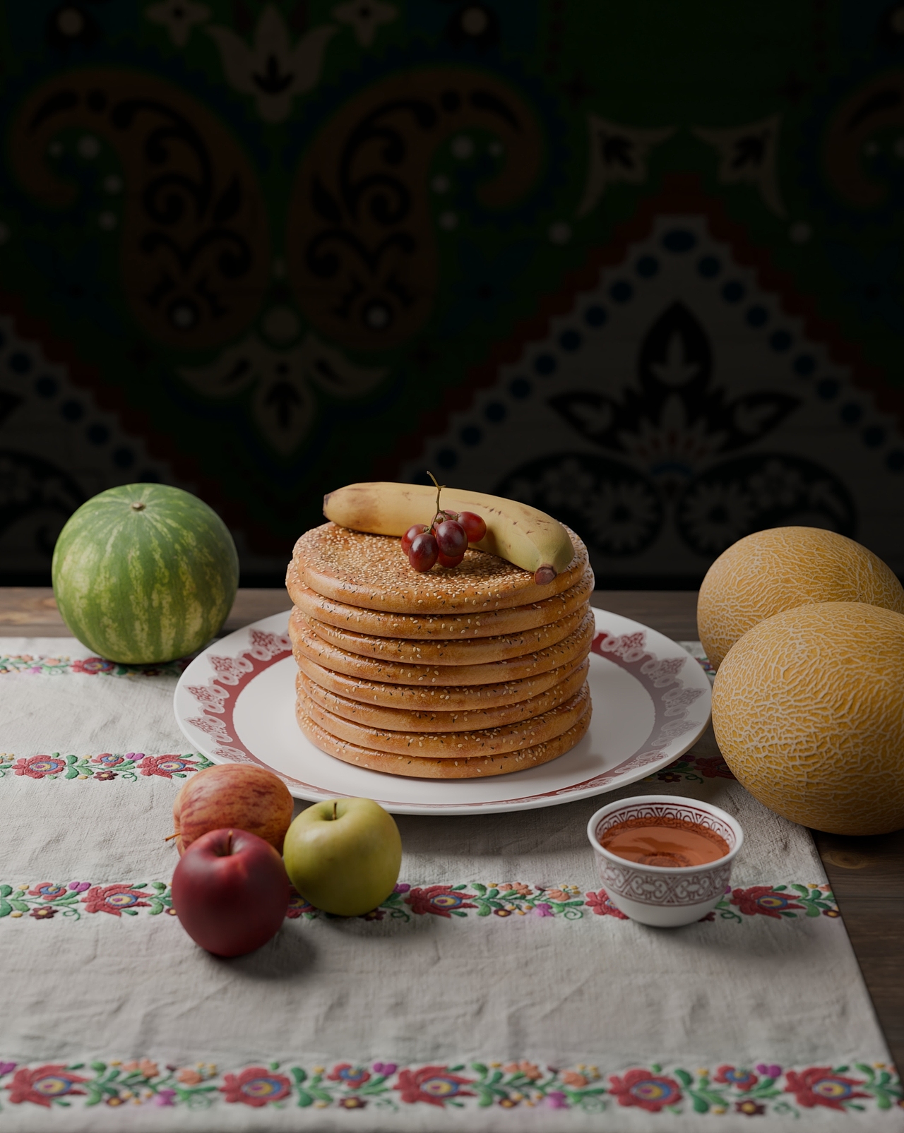 新疆美食3D建模