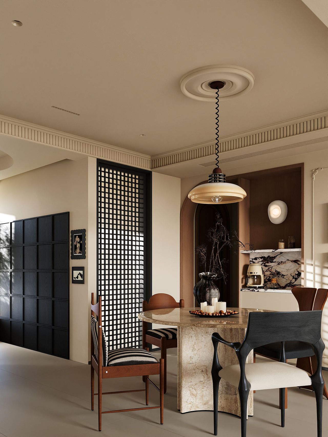 125㎡法式中古风,每一帧自带电影氛围感