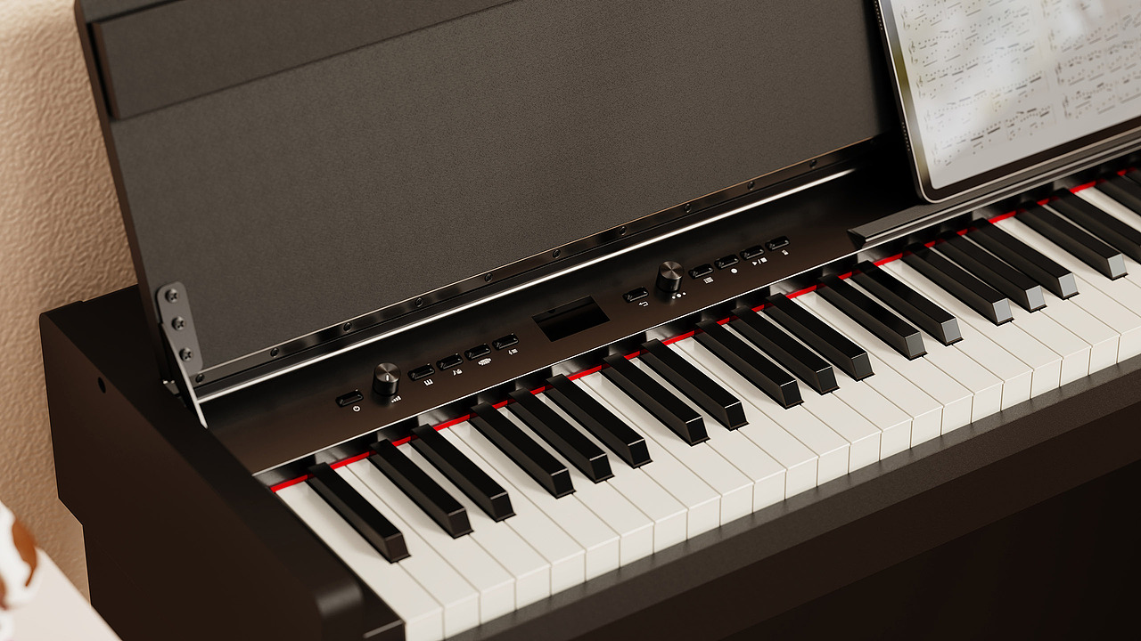 产品渲染-电钢/电鼓类作品