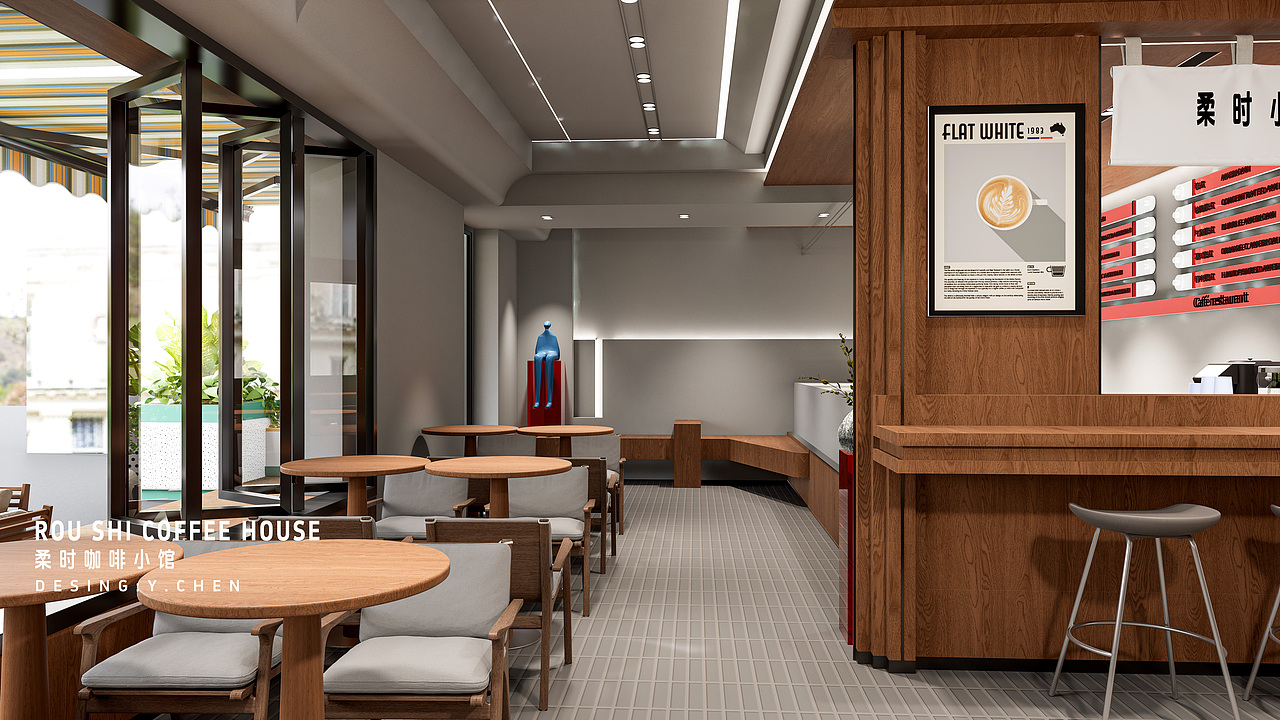 柔时小馆（图ZMzg0Nzk4MjYw） - 商业空间设计 - 站酷设计师陈一1品牌空间设原创素材 - 站酷ZCOOL