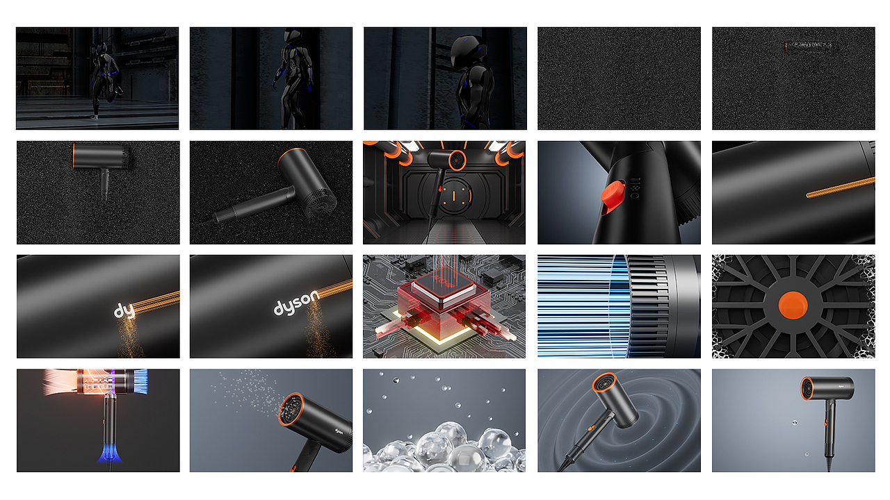 负离子吹风机--三维动画视频