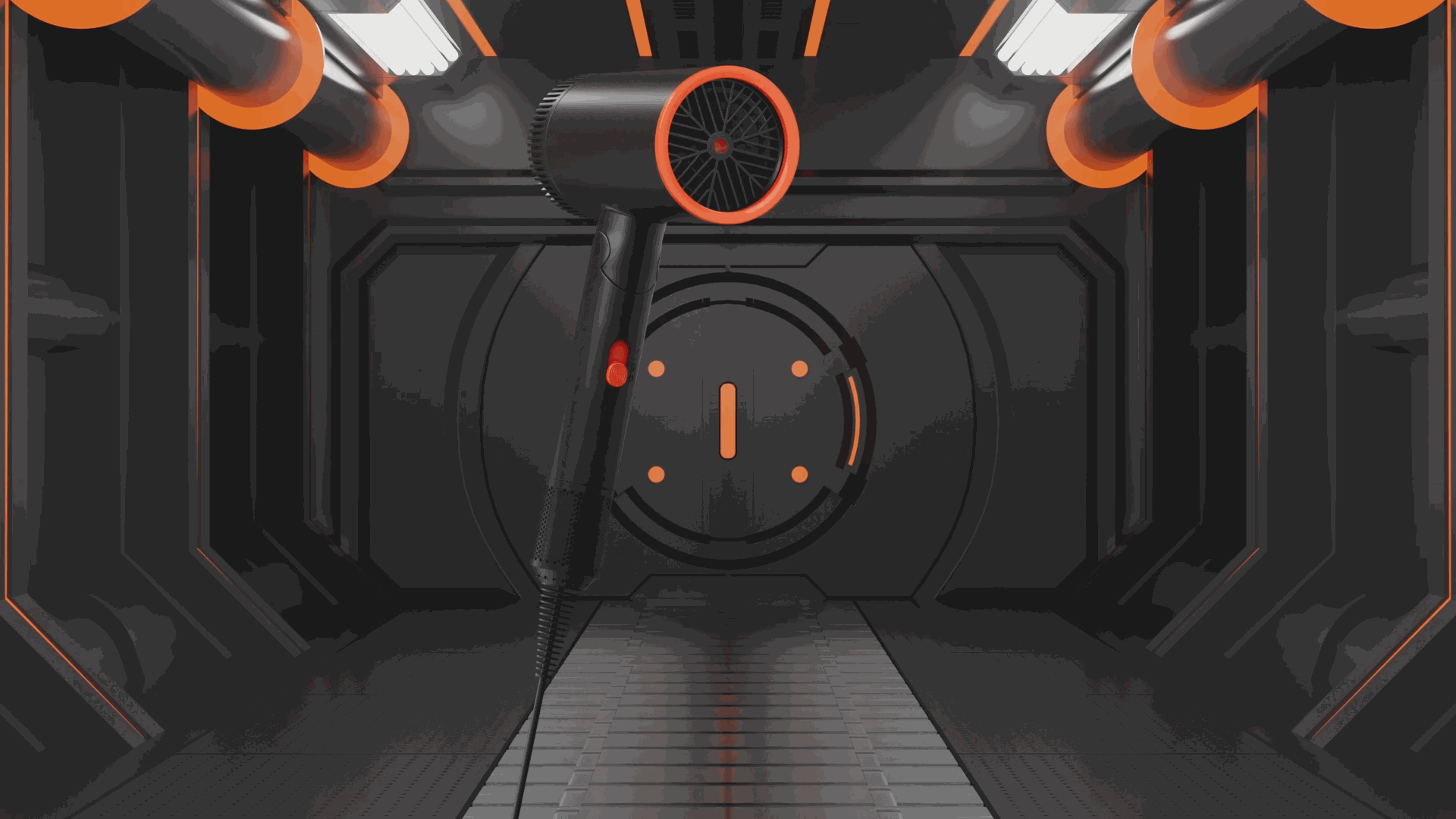 负离子吹风机--三维动画视频