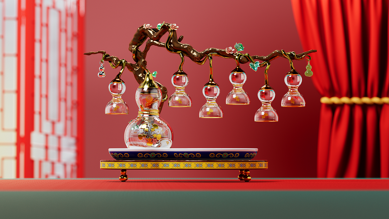 茅台文旅产品建模渲染组图（图ZMzg0NzkxOTg0） - 产品 - 站酷设计师Ddot_Design原创素材 - 站酷ZCOOL