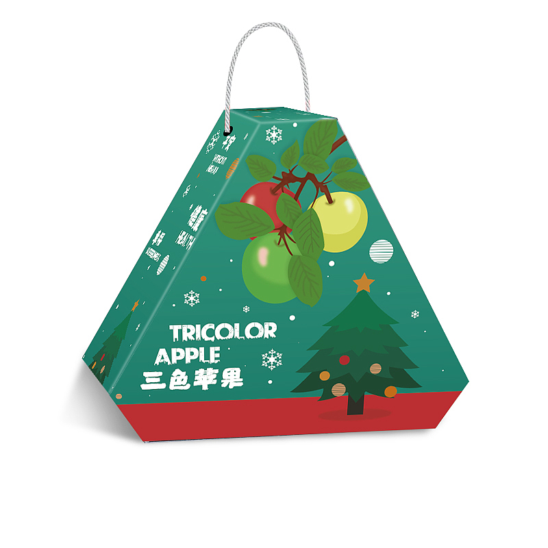 圣诞苹果包装概念图以及宣传海报,没有打印