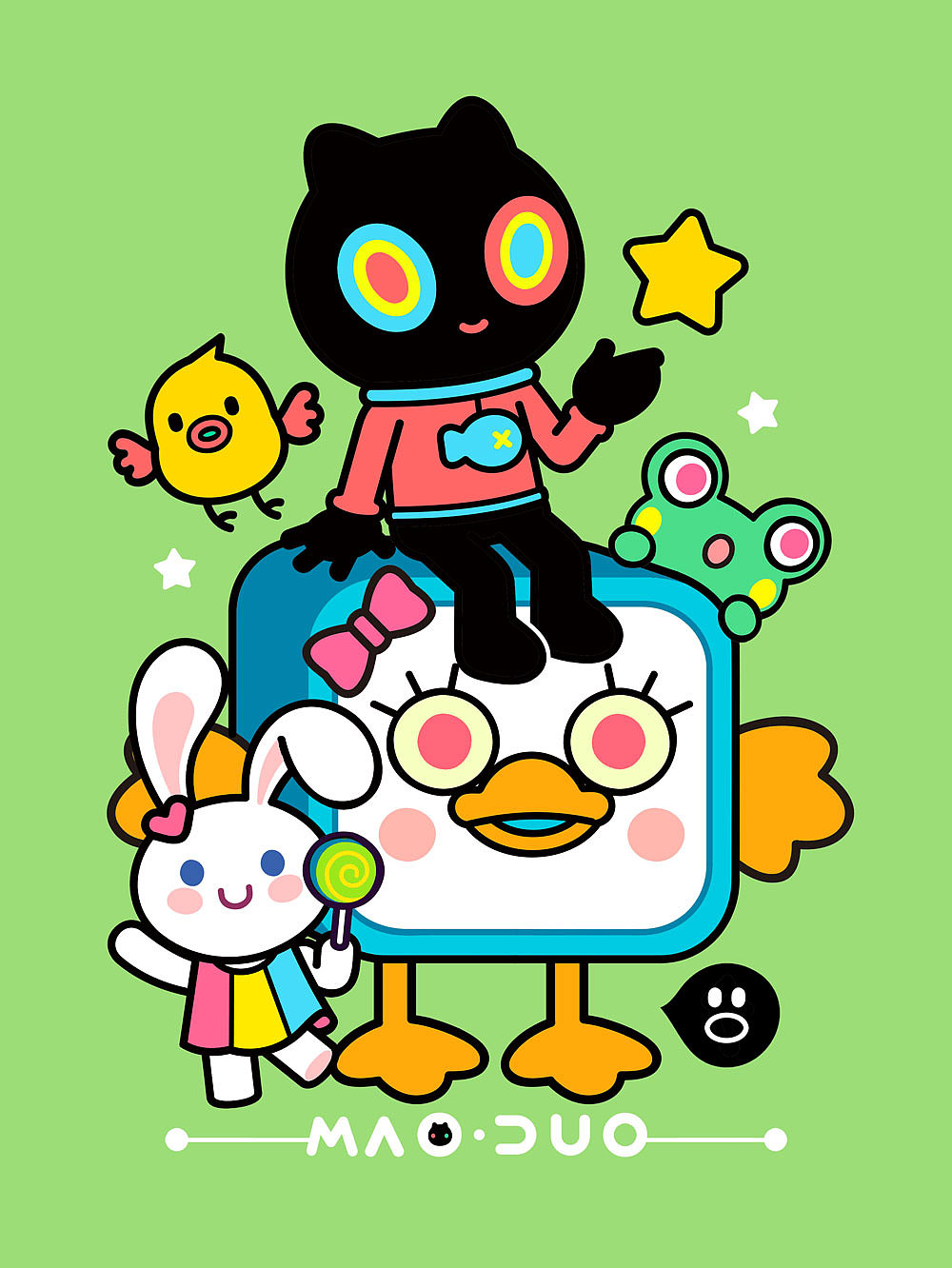 甄小喵系列（图ZMzg0ODA0NjA4） - 商业插画 - 站酷设计师猫朵星球原创素材 - 站酷ZCOOL