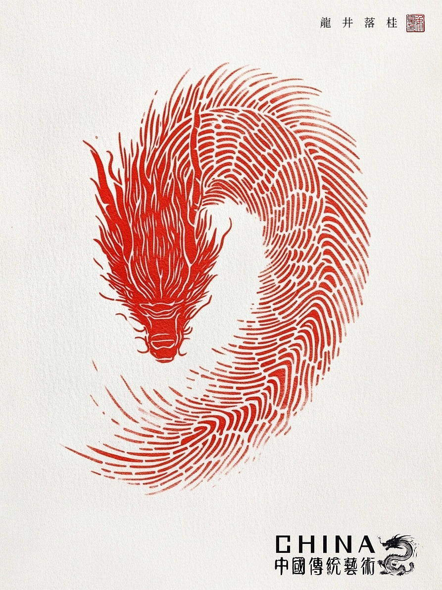 纂刻艺术 | 指纹里的十二生肖（图ZMzg0ODA5Njg4） - AI作品 - 站酷设计师龙井落桂原创素材 - 站酷ZCOOL