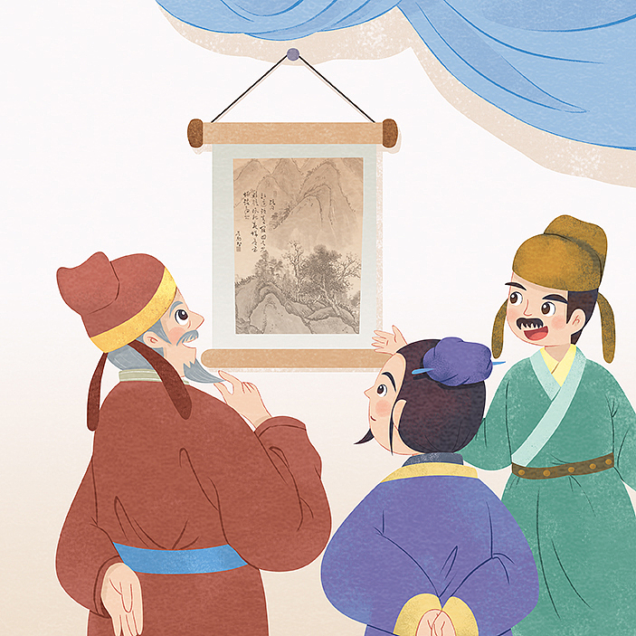 国学小故事（图ZMzg0ODIxNjM2） - 儿童插画 - 站酷设计师是云呀原创素材 - 站酷ZCOOL