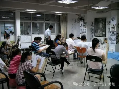 当年学习素描时的场景