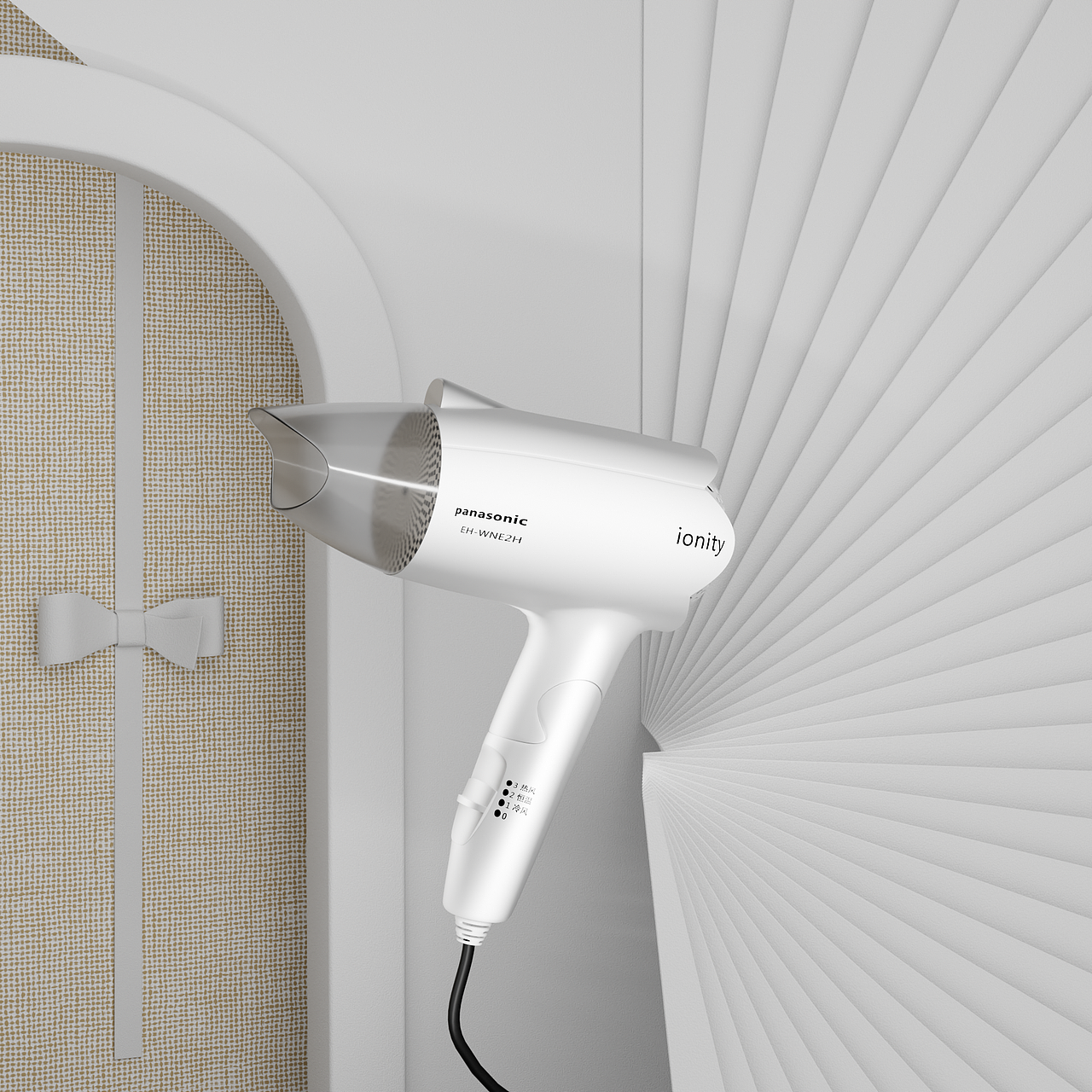 自学blender建模渲染的吹风机